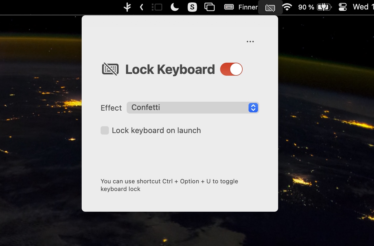 Keyboard locked